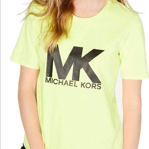 Michael Kors Bright Flourescent Crew Neck  T-Shirt